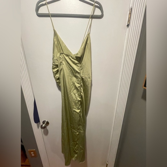 Shein Plus Draped Front Crisscross Back Split Thigh Cami Dress - Picture 4 of 4